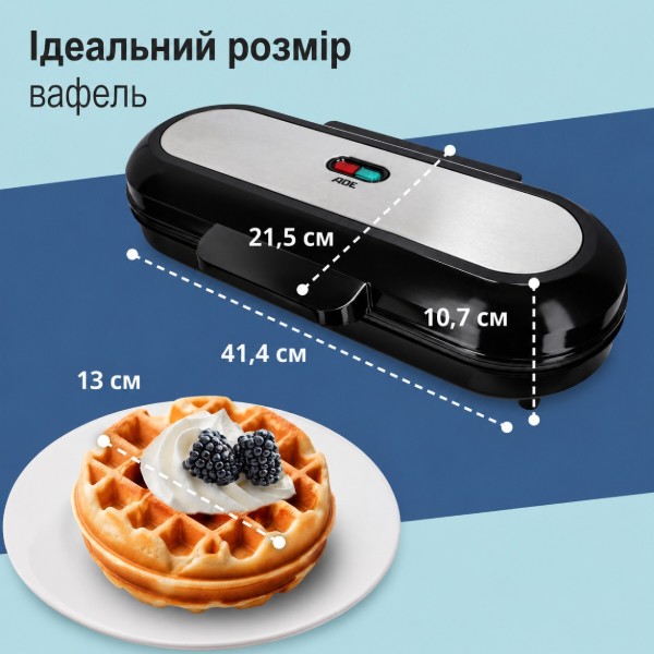 Фото - Вафельниця ADE KA2304 Black